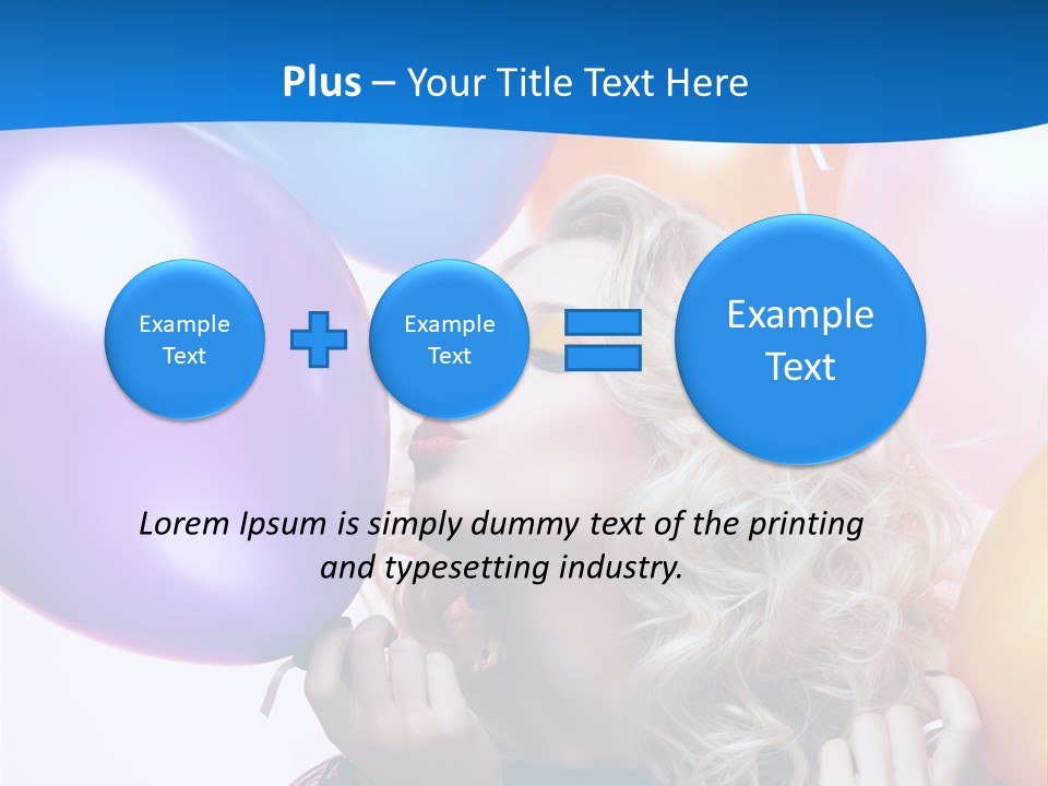 Dress Gorgeous Female PowerPoint Template