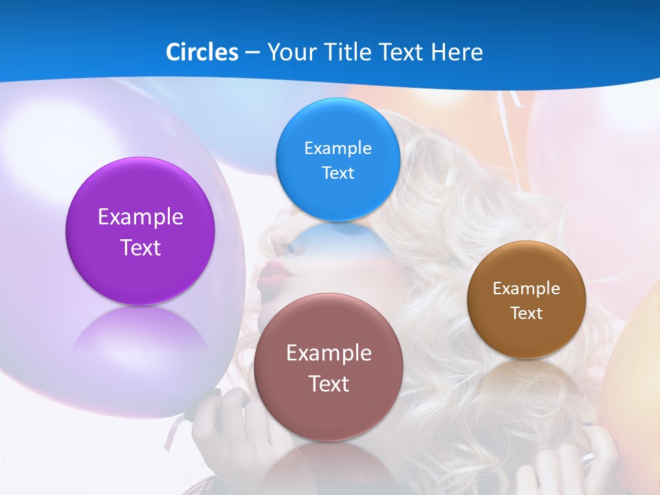 Dress Gorgeous Female PowerPoint Template