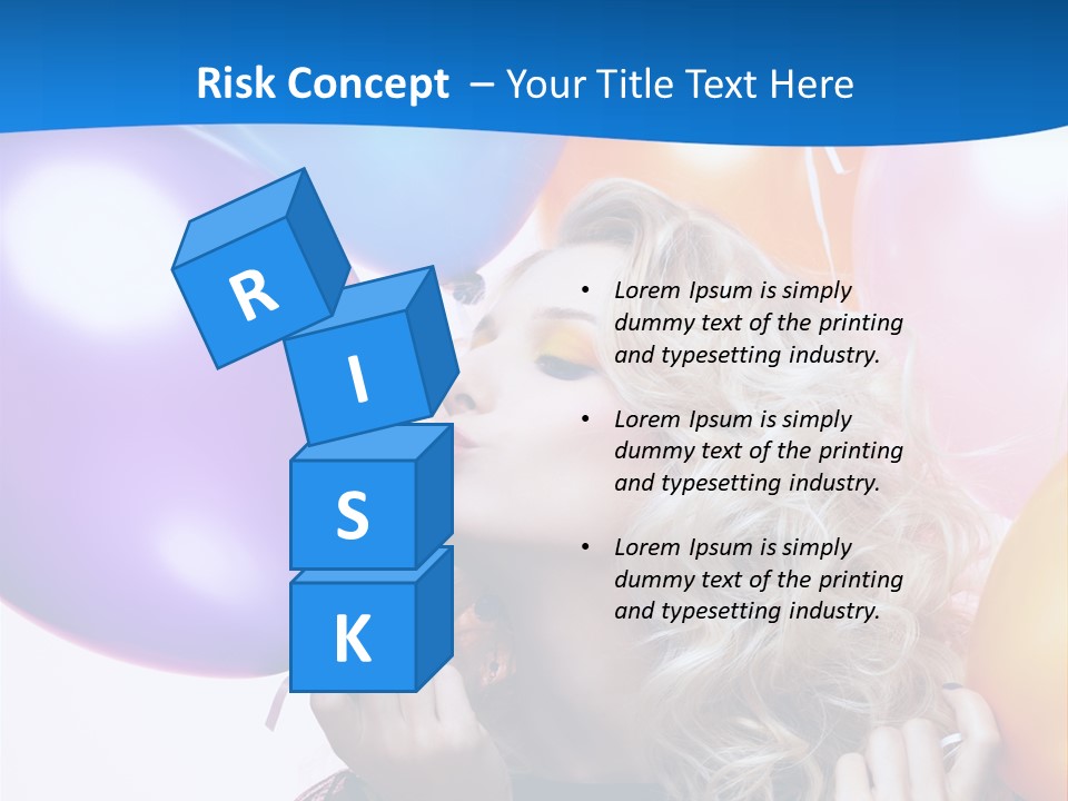 Dress Gorgeous Female PowerPoint Template