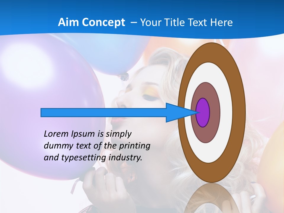 Dress Gorgeous Female PowerPoint Template