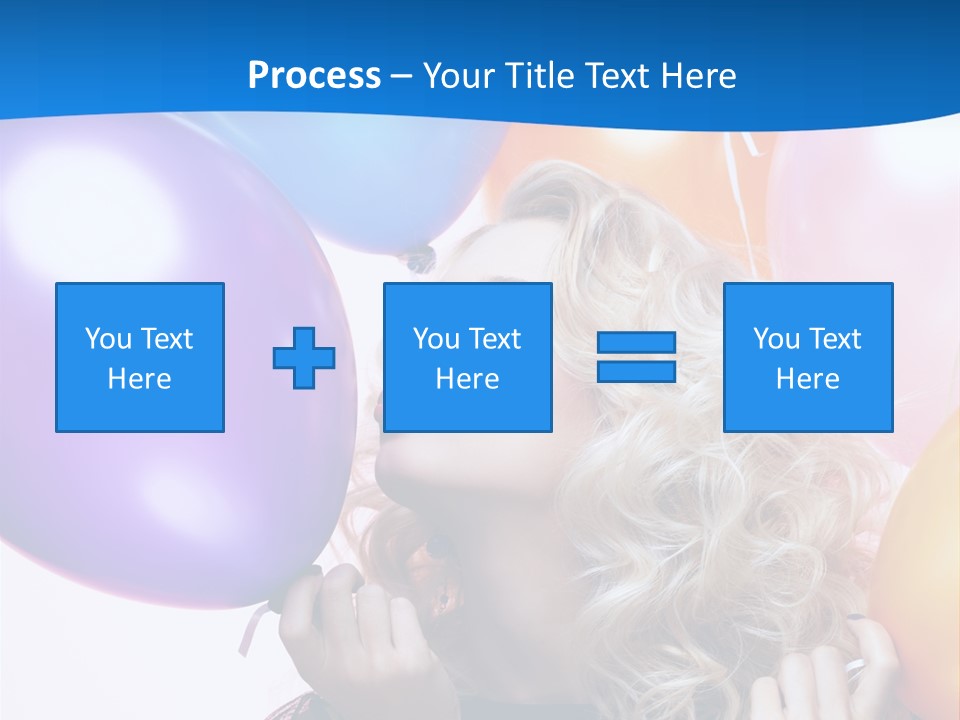 Dress Gorgeous Female PowerPoint Template