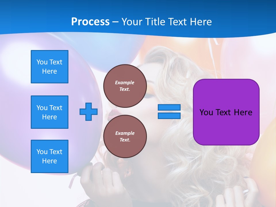 Dress Gorgeous Female PowerPoint Template