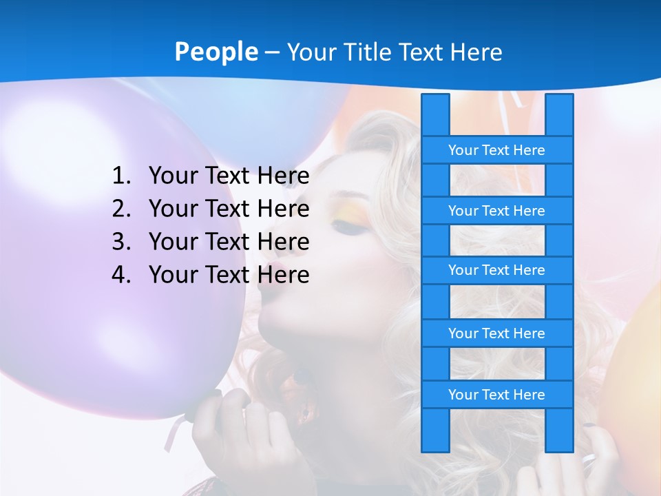 Dress Gorgeous Female PowerPoint Template