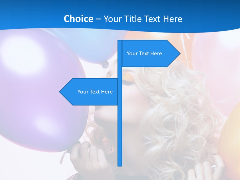 Dress Gorgeous Female PowerPoint Template