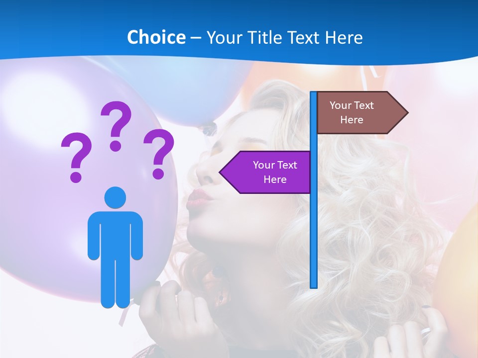 Dress Gorgeous Female PowerPoint Template