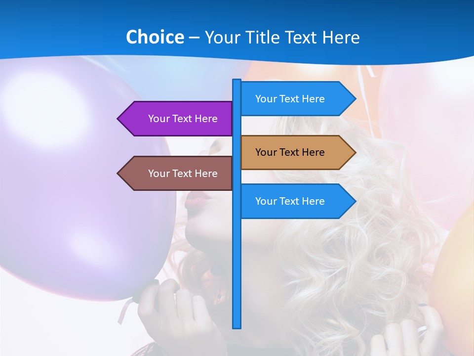 Dress Gorgeous Female PowerPoint Template