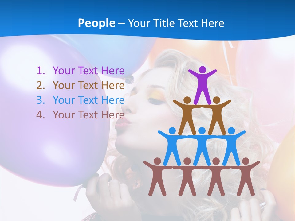 Dress Gorgeous Female PowerPoint Template