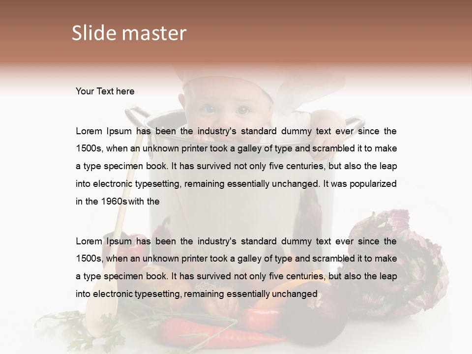 Vegetarian Market Childhood PowerPoint Template