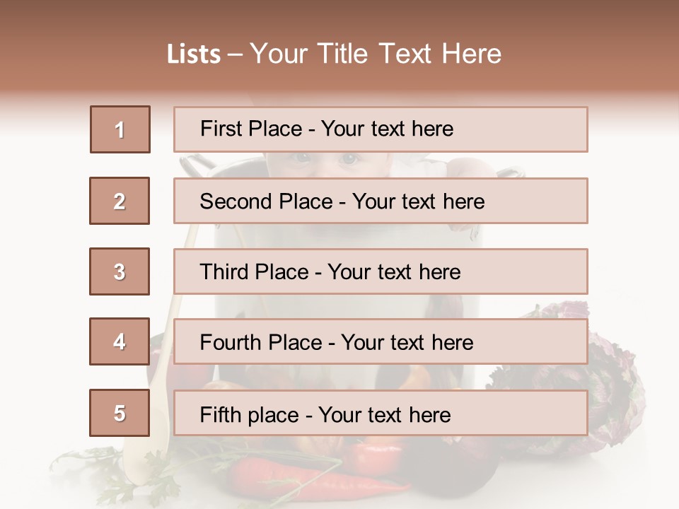 Vegetarian Market Childhood PowerPoint Template