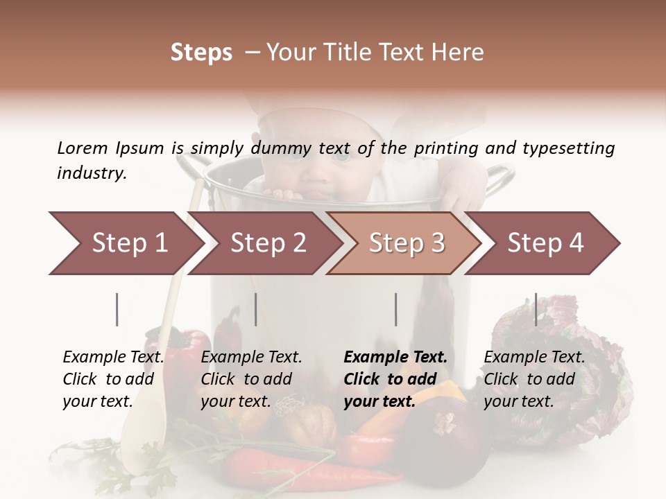 Vegetarian Market Childhood PowerPoint Template