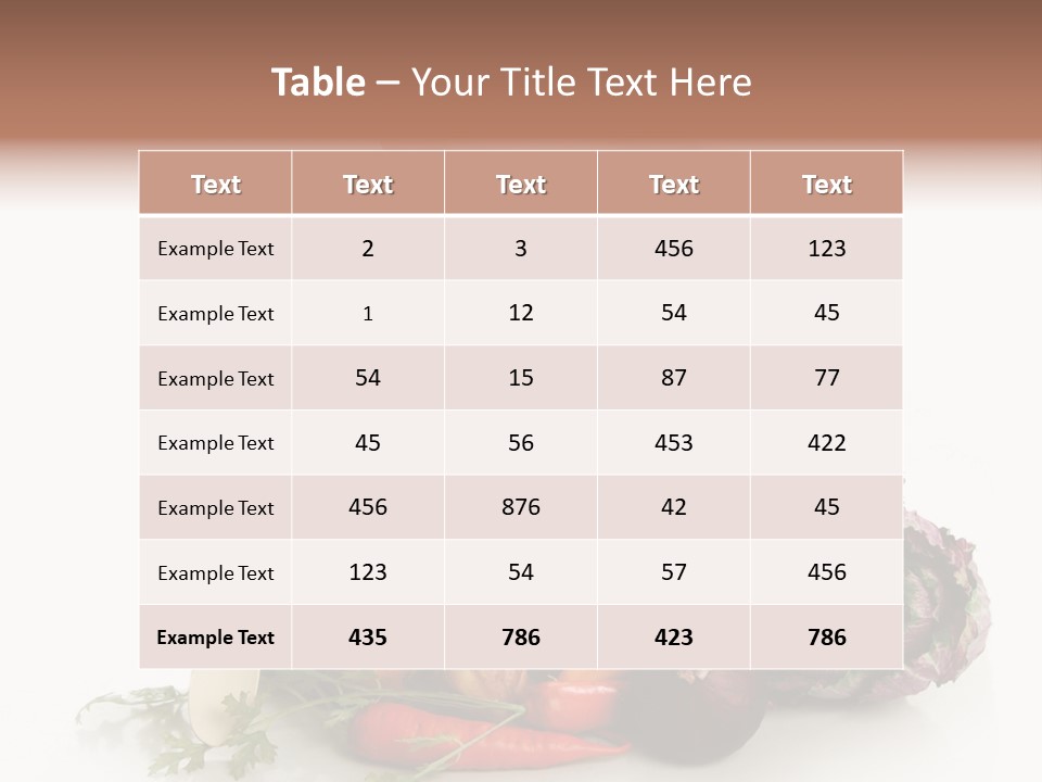 Vegetarian Market Childhood PowerPoint Template