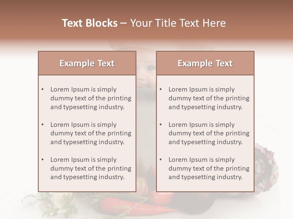 Vegetarian Market Childhood PowerPoint Template