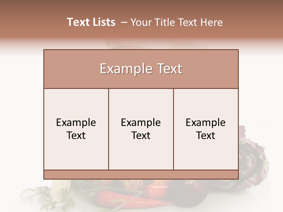 Vegetarian Market Childhood PowerPoint Template