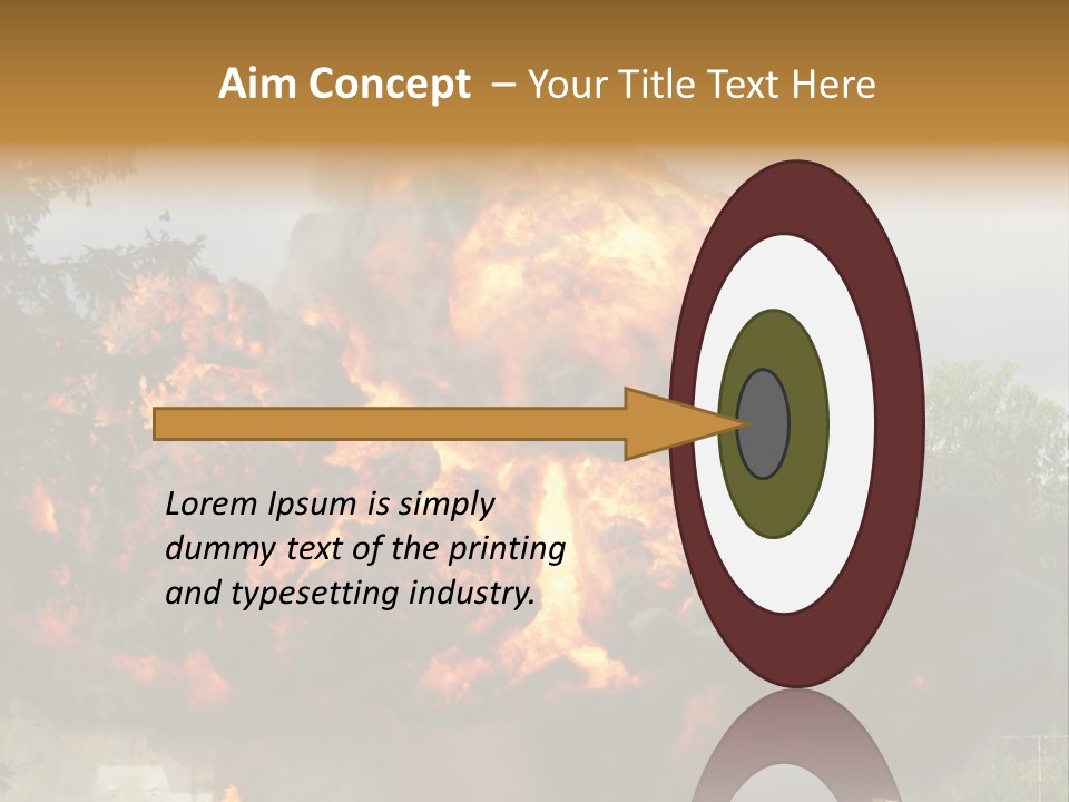 Vehement Armed Outdoors PowerPoint Template