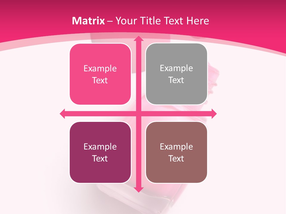 Bottle Make Up Macro PowerPoint Template