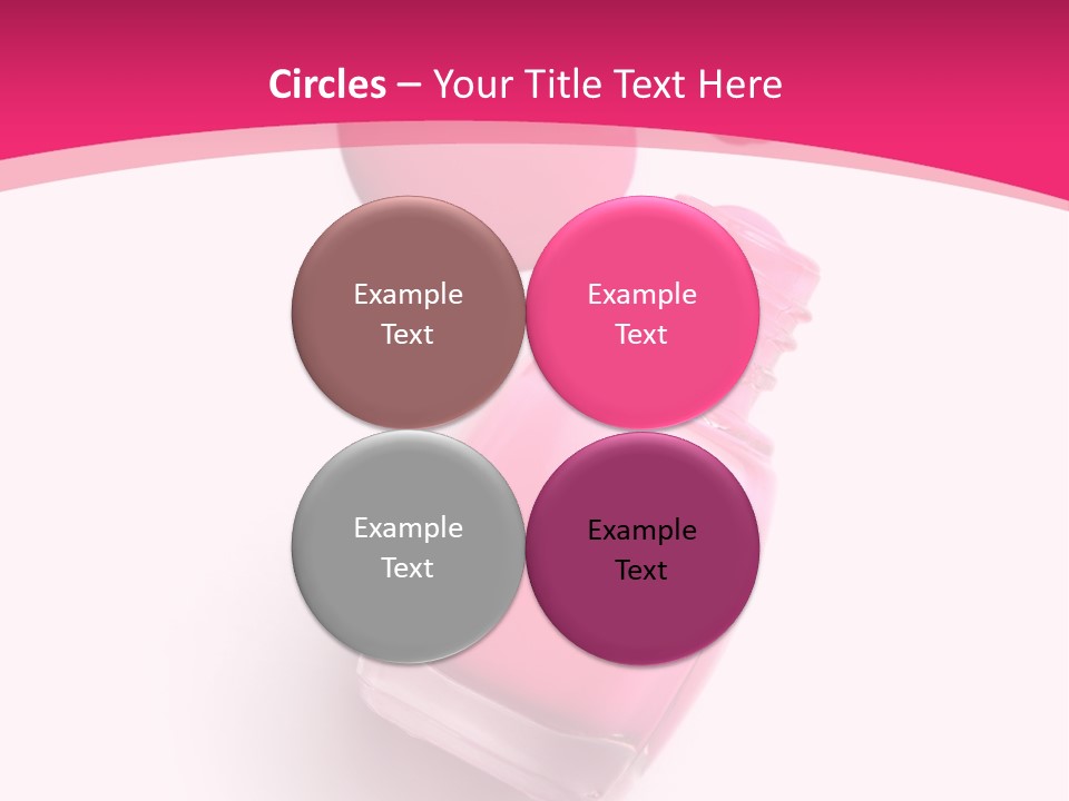 Bottle Make Up Macro PowerPoint Template