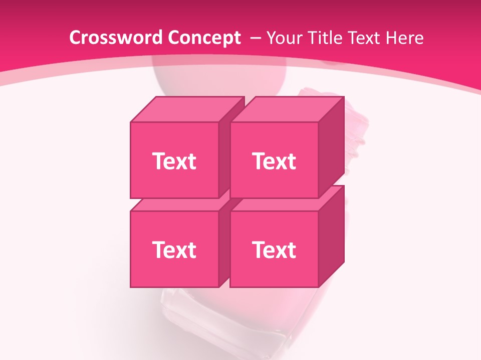 Bottle Make Up Macro PowerPoint Template