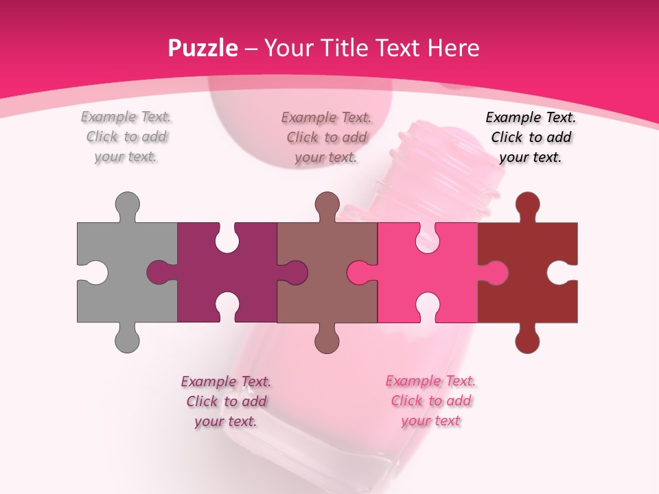 Bottle Make Up Macro PowerPoint Template