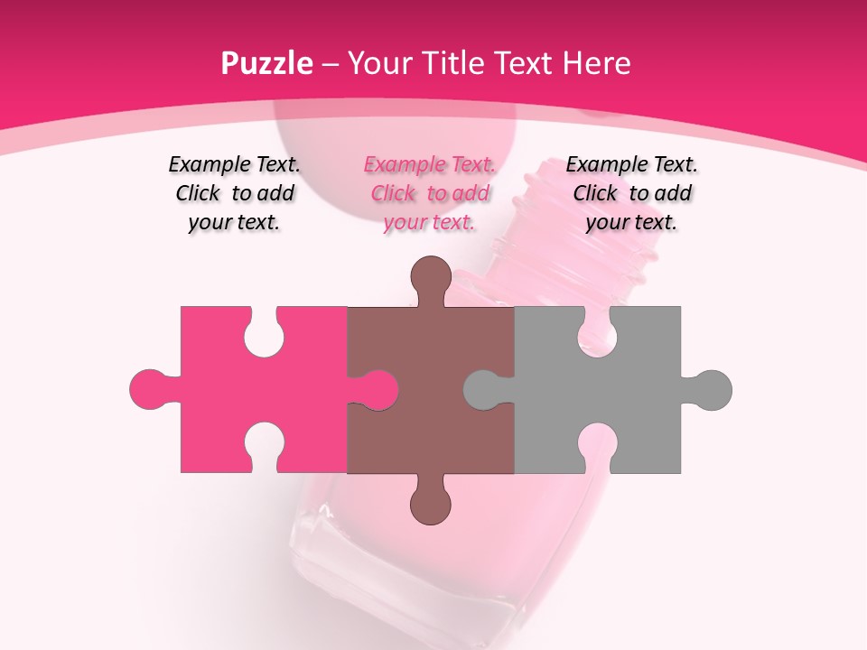 Bottle Make Up Macro PowerPoint Template