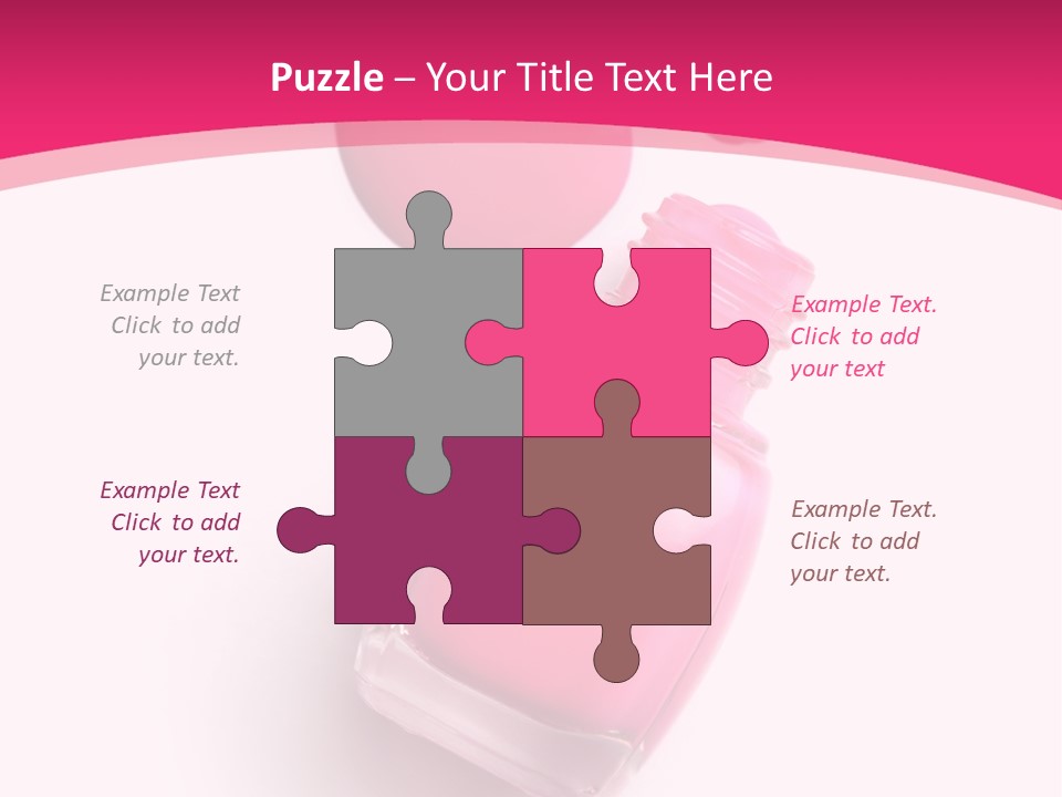 Bottle Make Up Macro PowerPoint Template