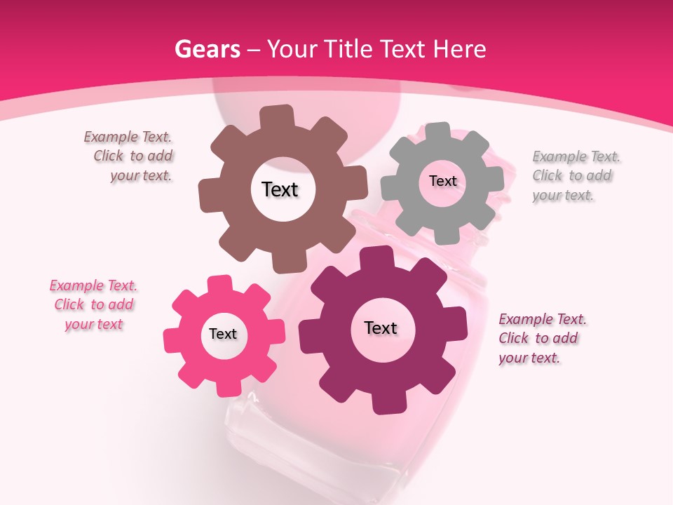 Bottle Make Up Macro PowerPoint Template