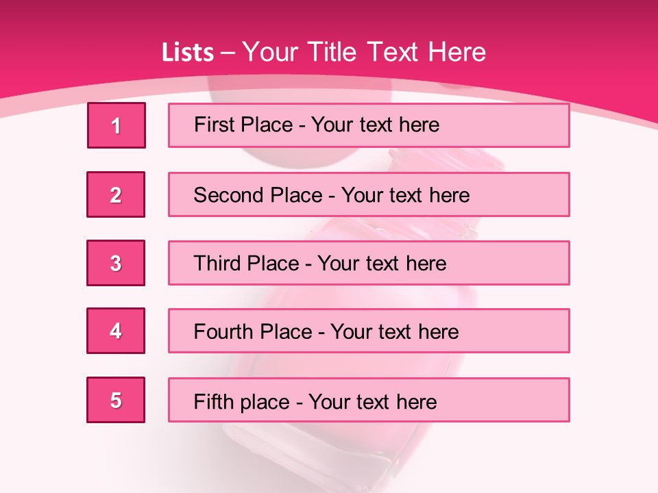 Bottle Make Up Macro PowerPoint Template