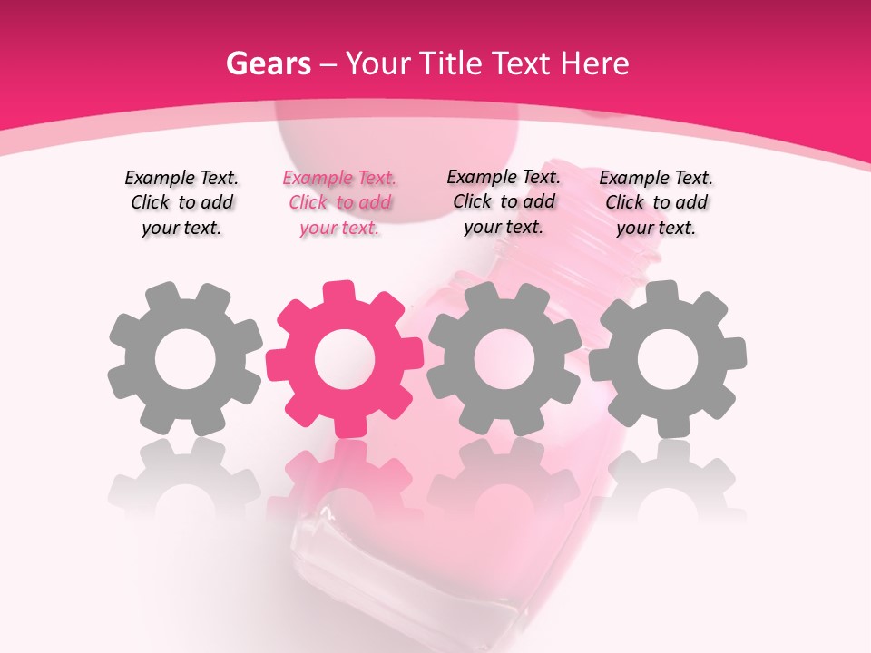 Bottle Make Up Macro PowerPoint Template