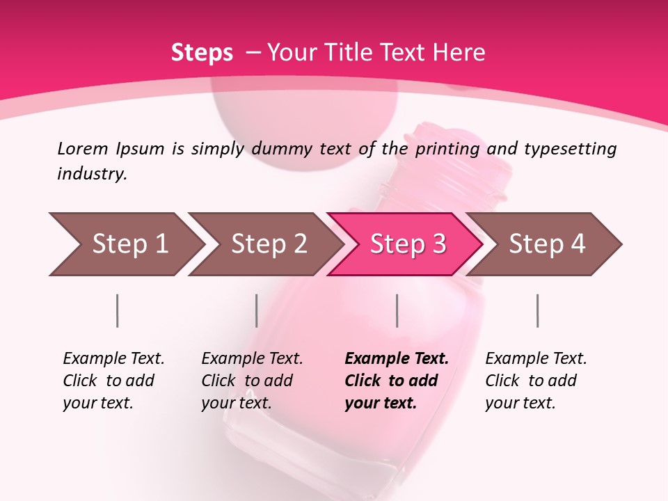 Bottle Make Up Macro PowerPoint Template
