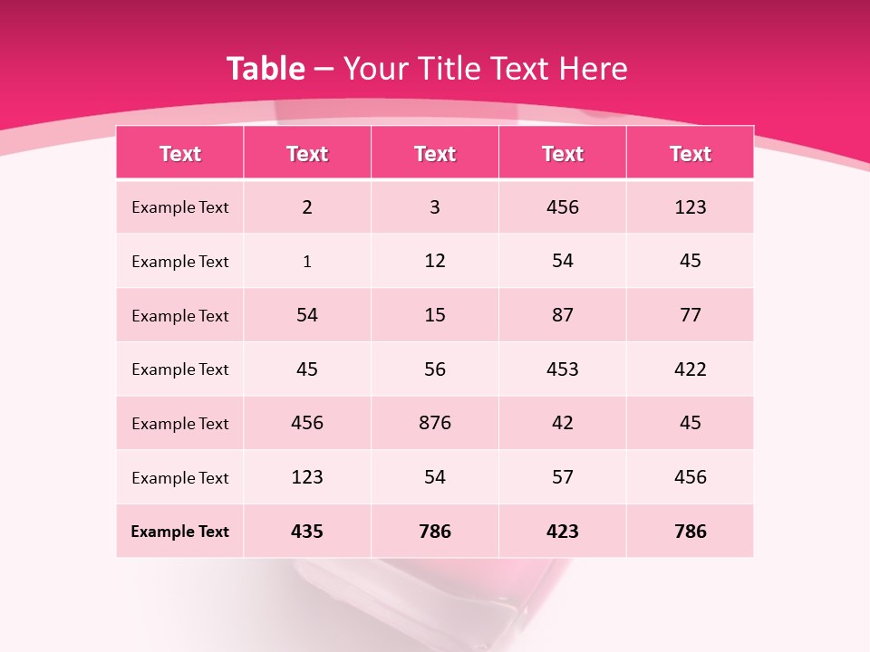 Bottle Make Up Macro PowerPoint Template