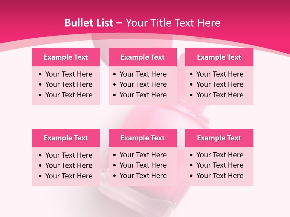 Bottle Make Up Macro PowerPoint Template