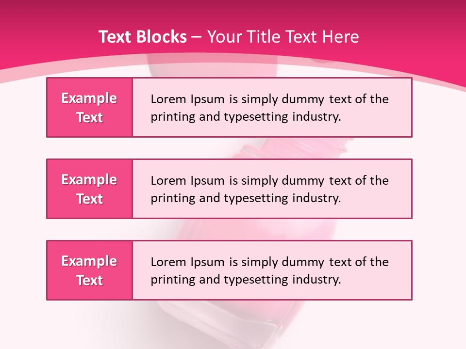 Bottle Make Up Macro PowerPoint Template