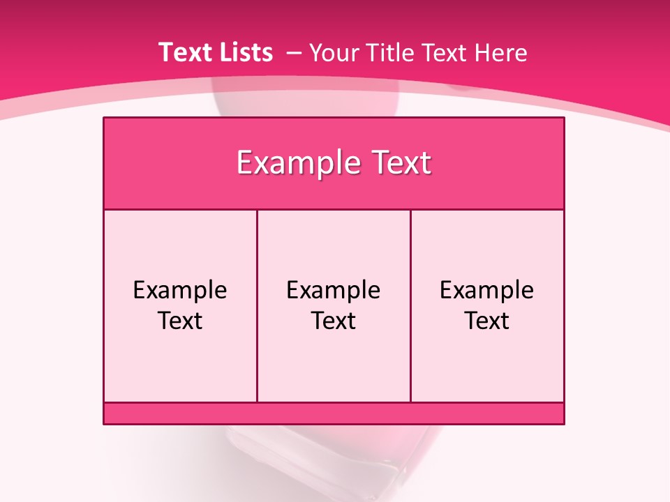 Bottle Make Up Macro PowerPoint Template