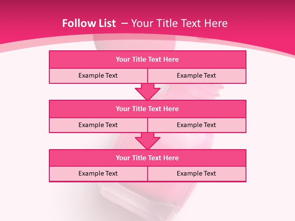 Bottle Make Up Macro PowerPoint Template