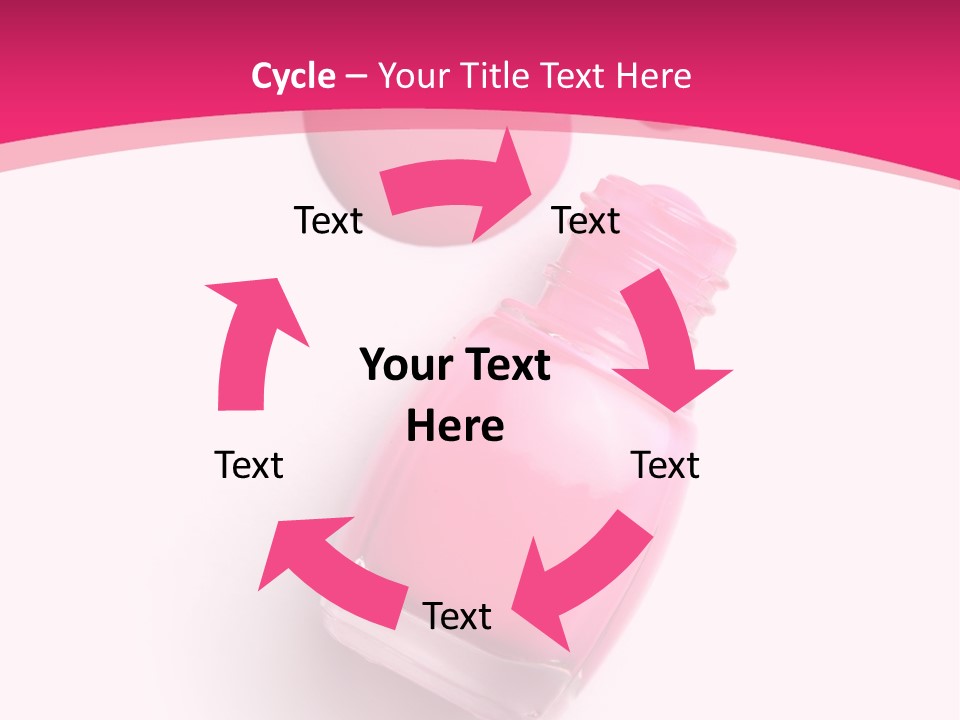 Bottle Make Up Macro PowerPoint Template