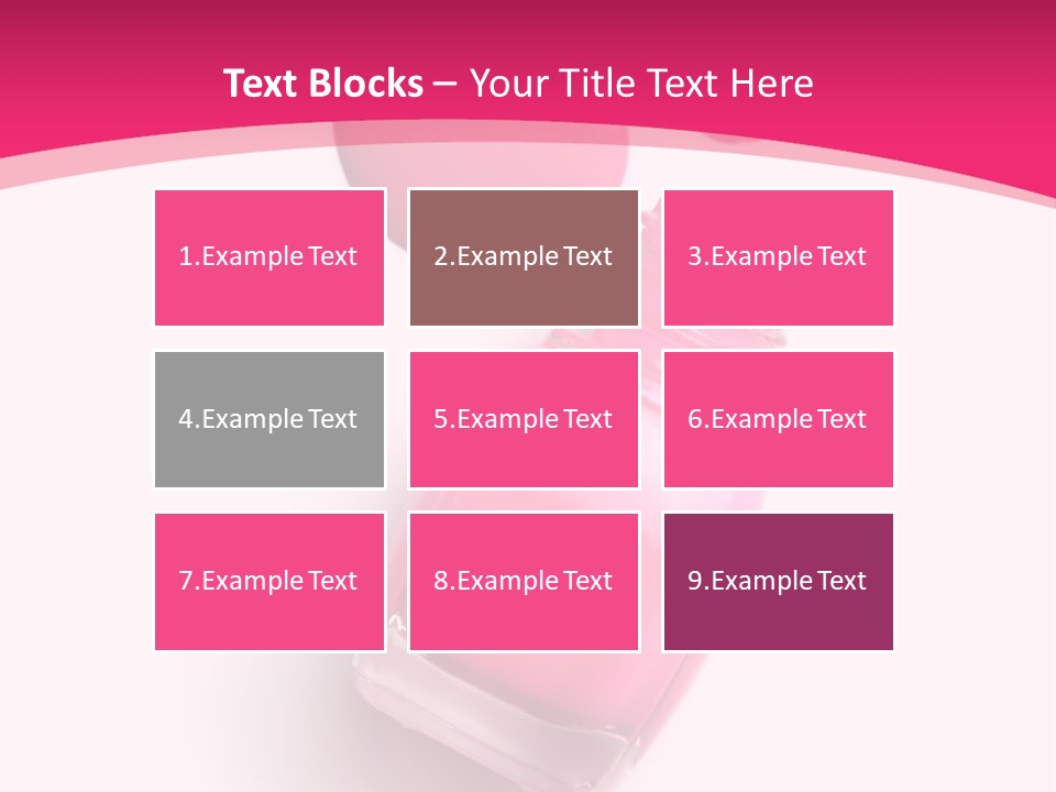 Bottle Make Up Macro PowerPoint Template