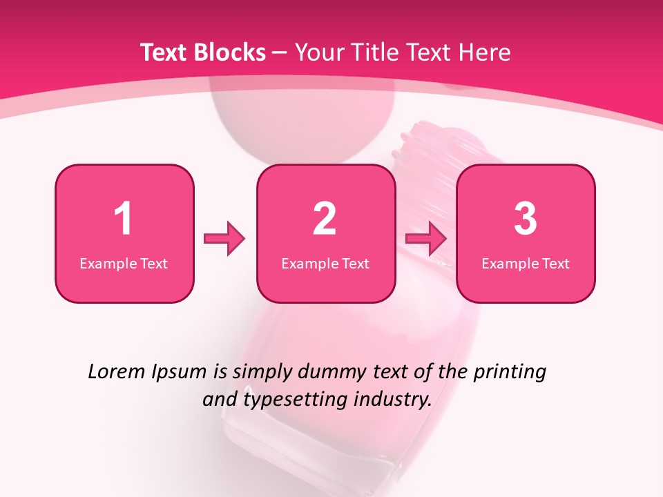 Bottle Make Up Macro PowerPoint Template