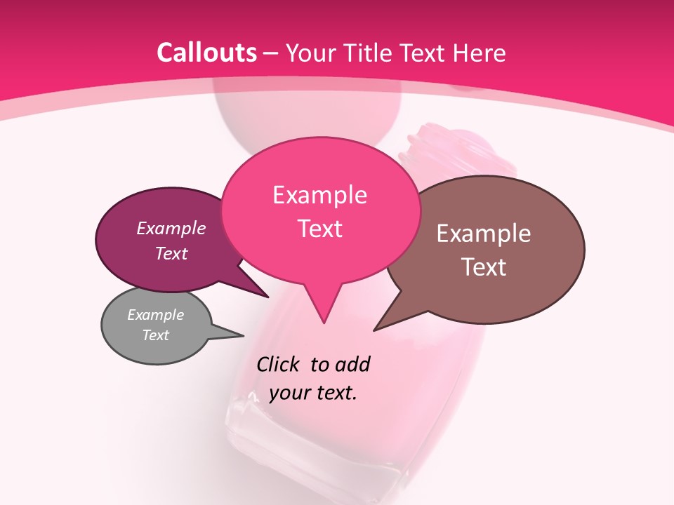 Bottle Make Up Macro PowerPoint Template