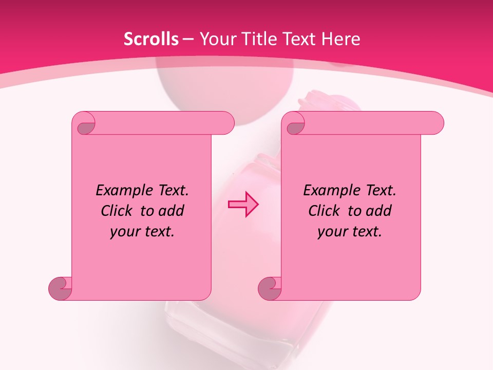 Bottle Make Up Macro PowerPoint Template