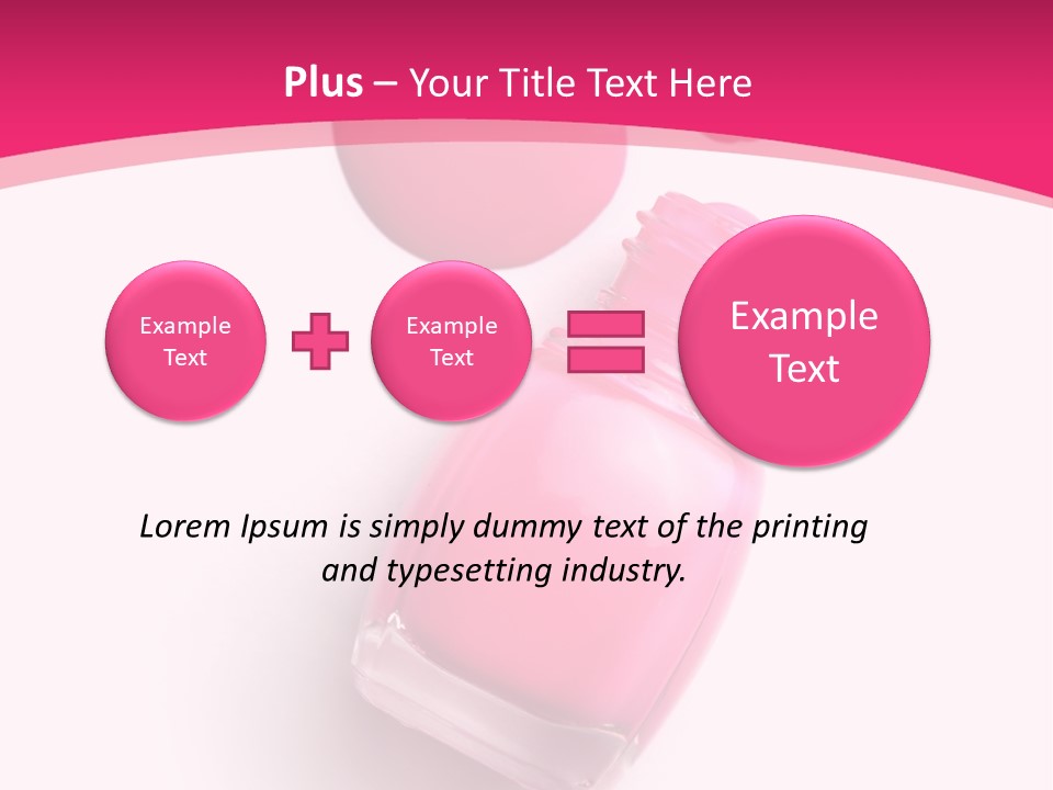 Bottle Make Up Macro PowerPoint Template