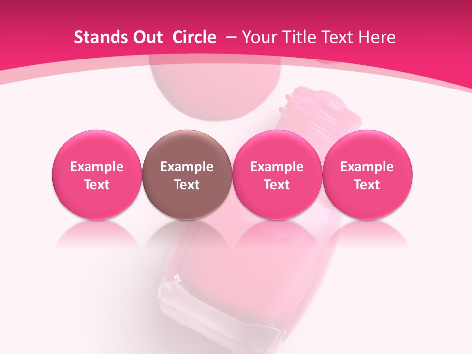 Bottle Make Up Macro PowerPoint Template