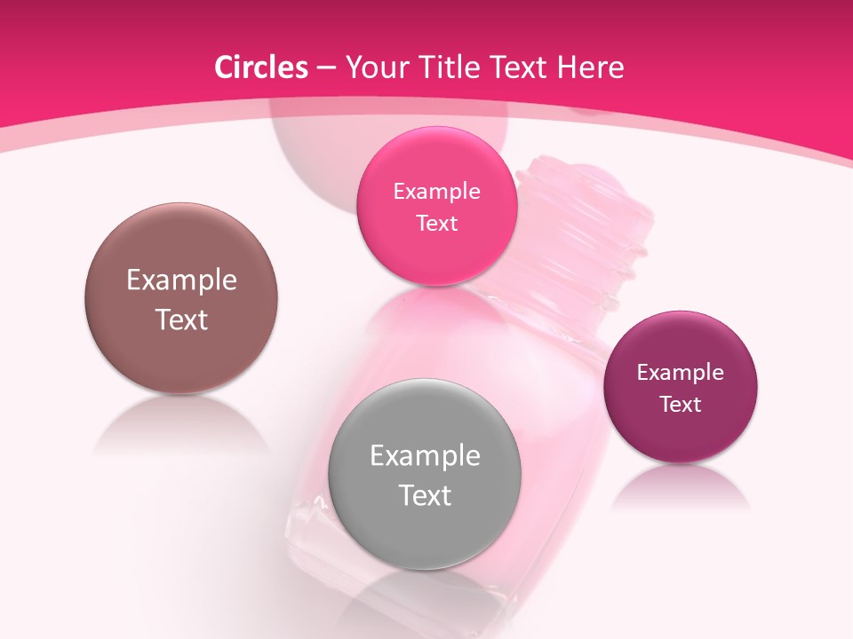 Bottle Make Up Macro PowerPoint Template