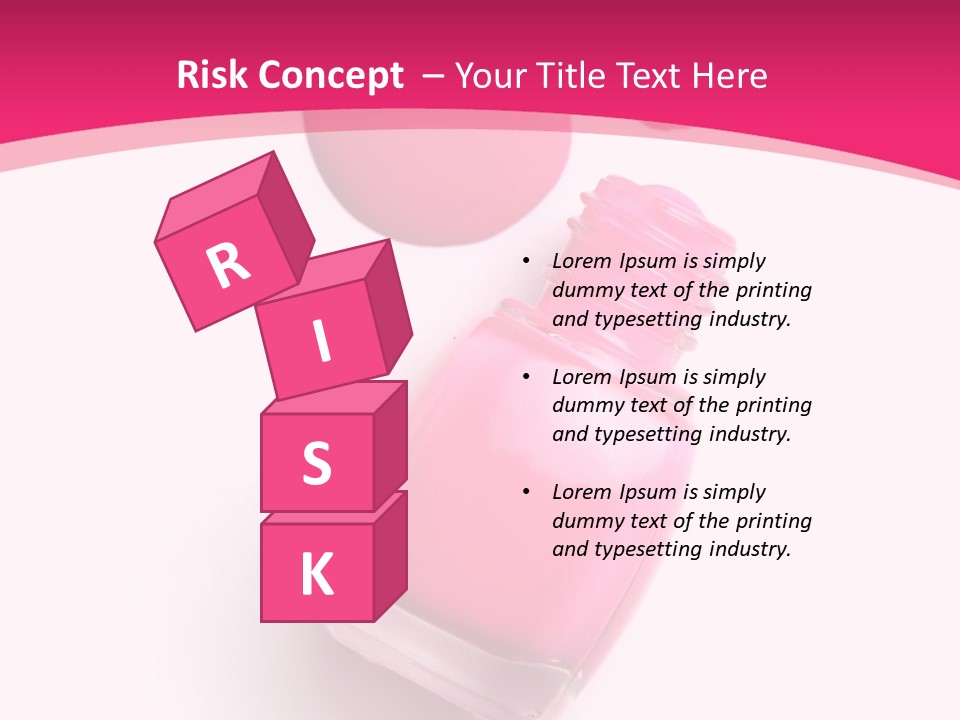 Bottle Make Up Macro PowerPoint Template