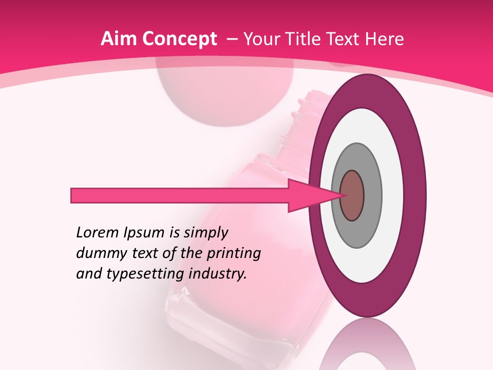 Bottle Make Up Macro PowerPoint Template