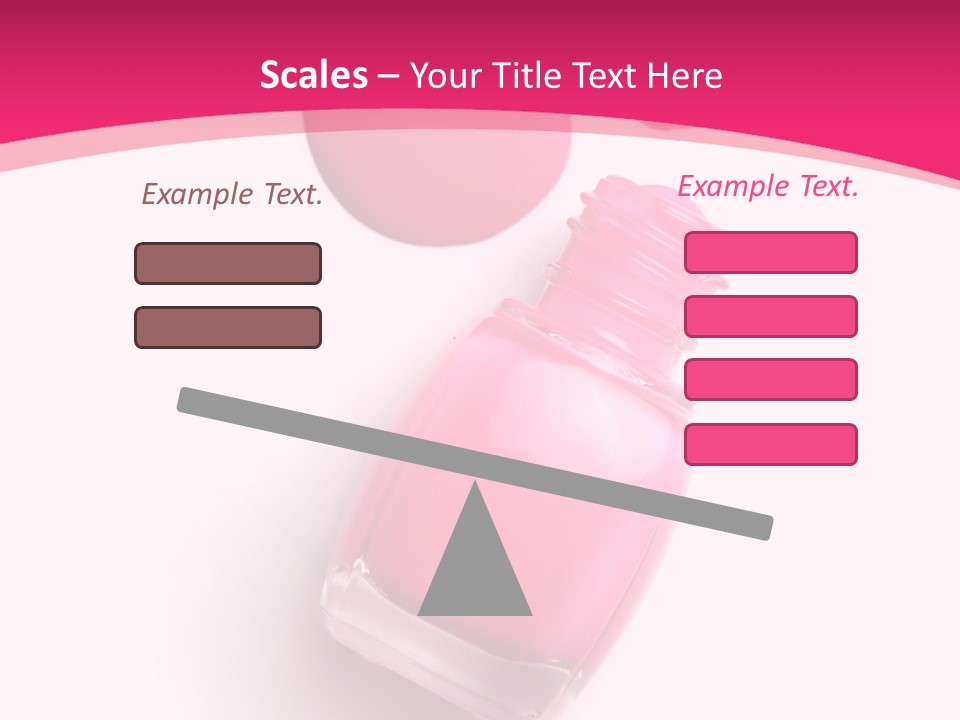 Bottle Make Up Macro PowerPoint Template