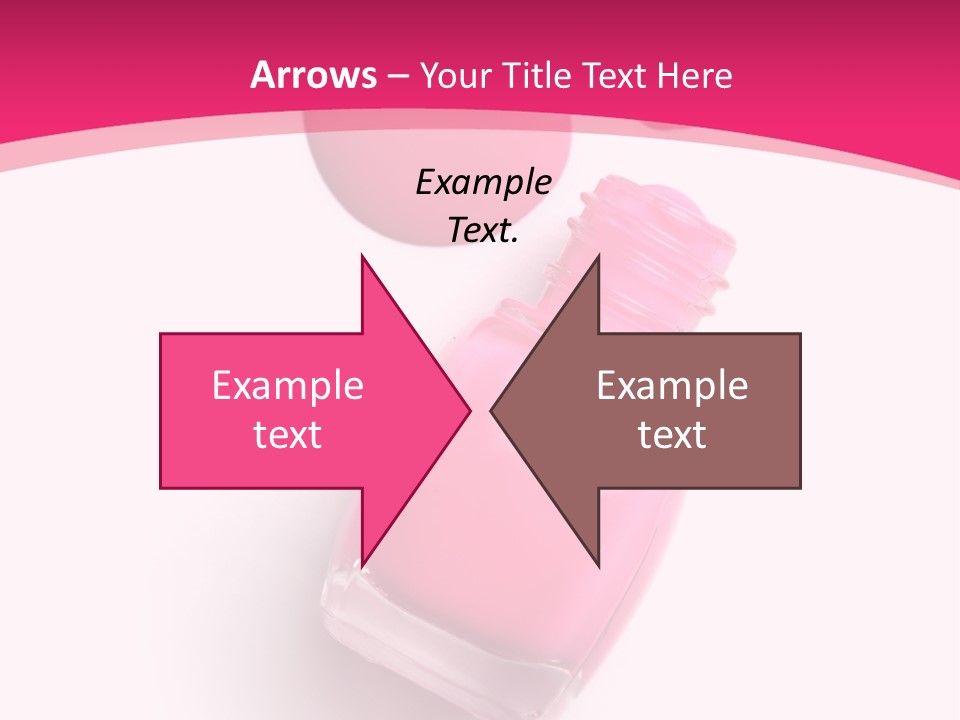 Bottle Make Up Macro PowerPoint Template