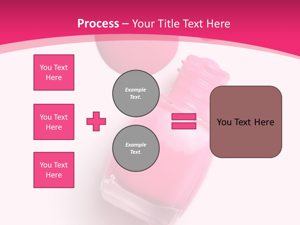 Bottle Make Up Macro PowerPoint Template