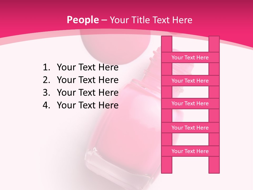 Bottle Make Up Macro PowerPoint Template