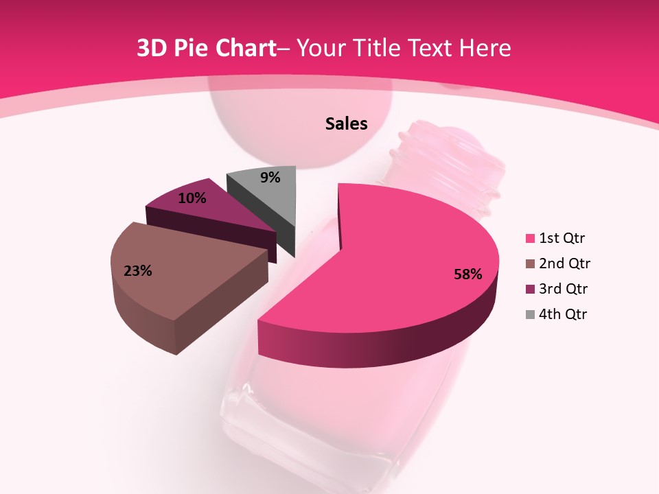 Bottle Make Up Macro PowerPoint Template