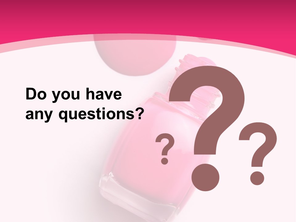 Bottle Make Up Macro PowerPoint Template