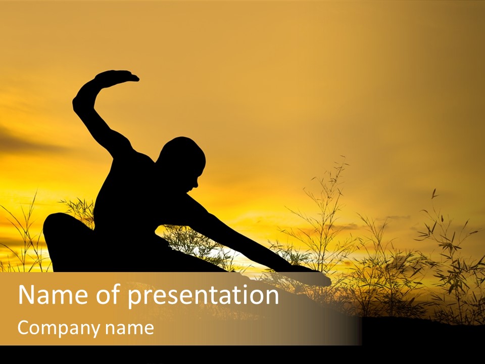 Sky Punch Man PowerPoint Template